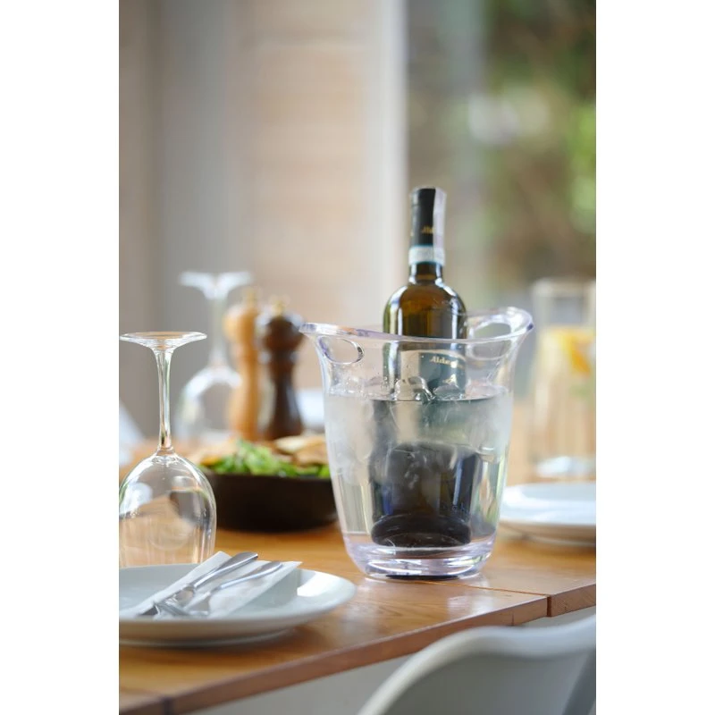 Weinkühler transparent SAN 220x185x226 mm 593158 by Hendi color Svart