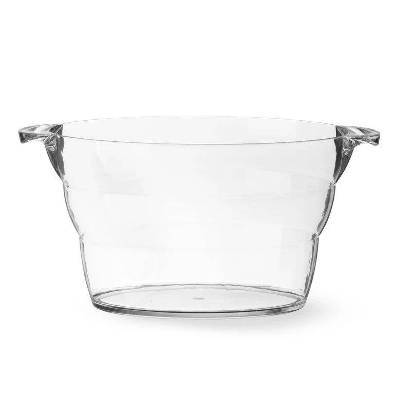 Flaschenkühler transparent SAN oval 470x290x230 mm 593165 by Hendi color Svart