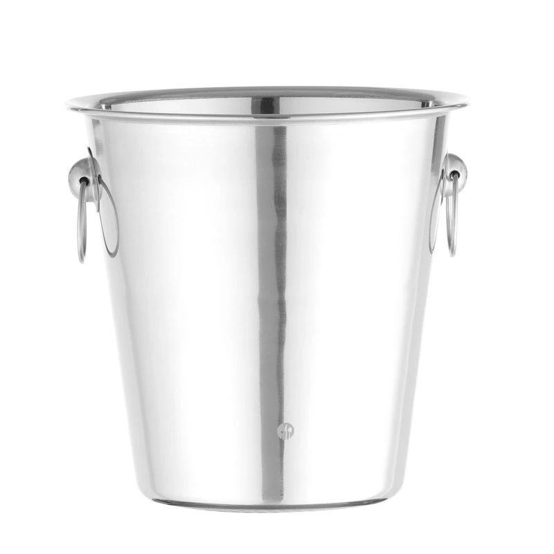 Weinkühler mit Ringgriffen 3,3 l Edelstahl 220x190 mm 593202 by Hendi color Svart