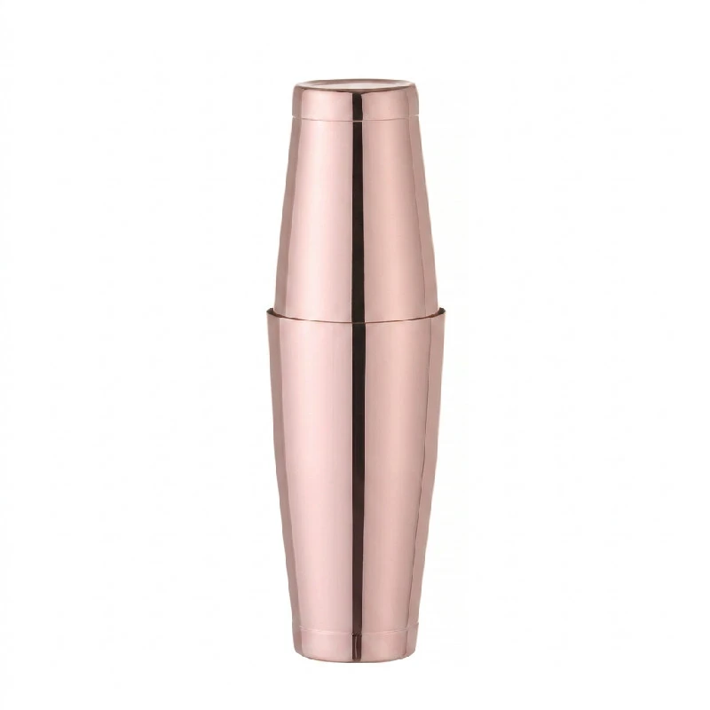 Tin-on-Tin Boston Shaker 0,6 - 0,8 l Edelstahl in Kupferoptik 593318 by Hendi color Svart