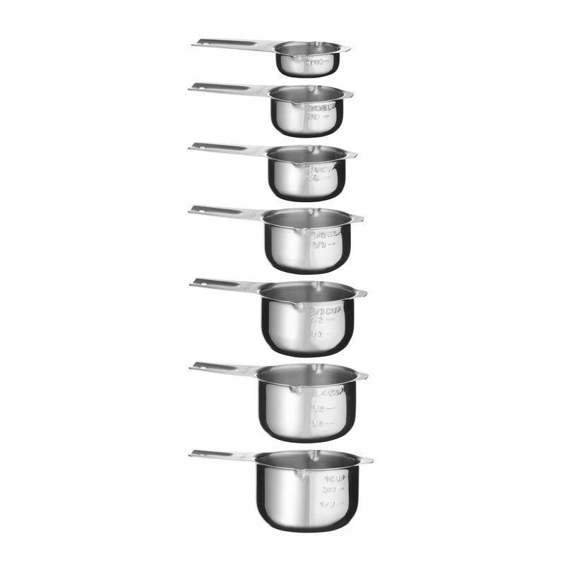 Messbecher-Set 7-teilig aus Edelstahl 596487 by Hendi color Svart