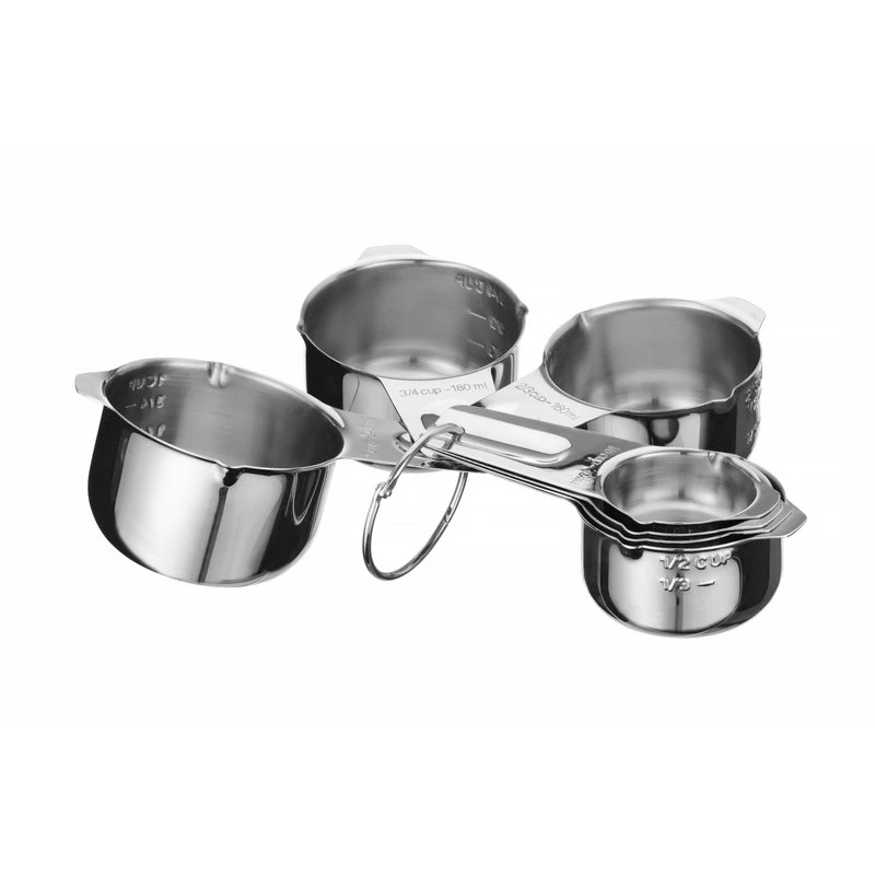 Messbecher-Set 7-teilig aus Edelstahl 596487 by Hendi color Svart