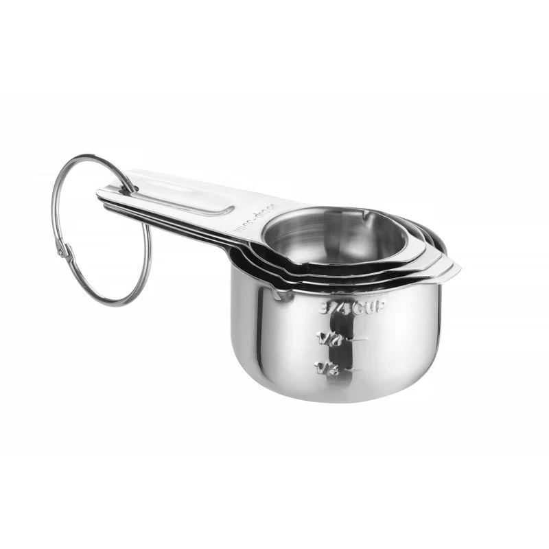 Messbecher-Set 4-teilig aus Edelstahl 596494 by Hendi color Svart