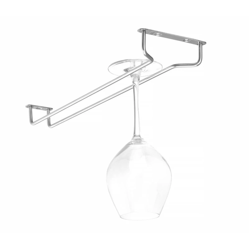 Gläserhalter Edelstahl 1-reihig 596517 by Hendi color Svart