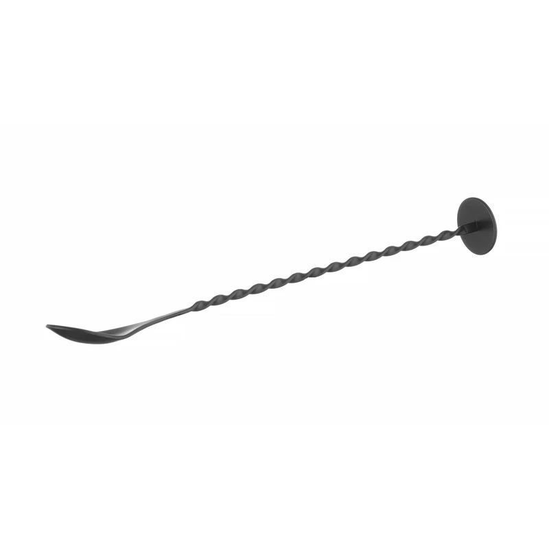 Barlöffel mit Stößel Edelstahl schwarz beschichtet 596586 by Hendi color Svart