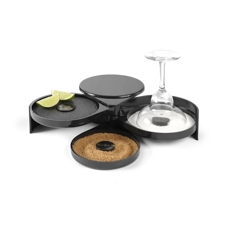 Glasrimmer 3-stufig ABS 200x160x75 mm 596777 by Hendi color Svart