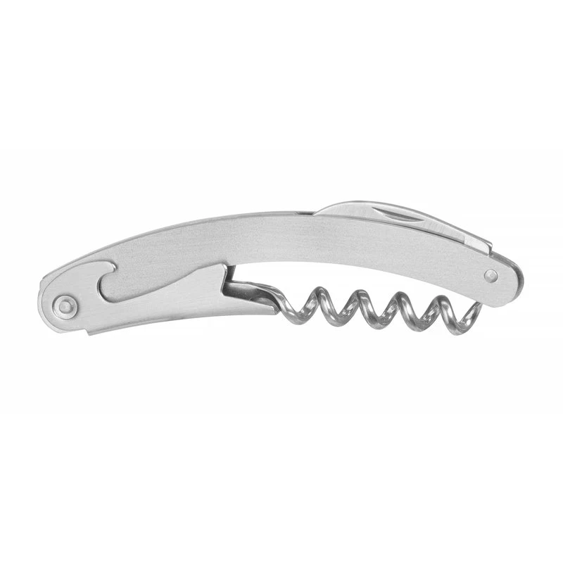 Kellnermesser geschwungen Edelstahl 110 mm 3 Funktionen 597200 by Hendi color Svart