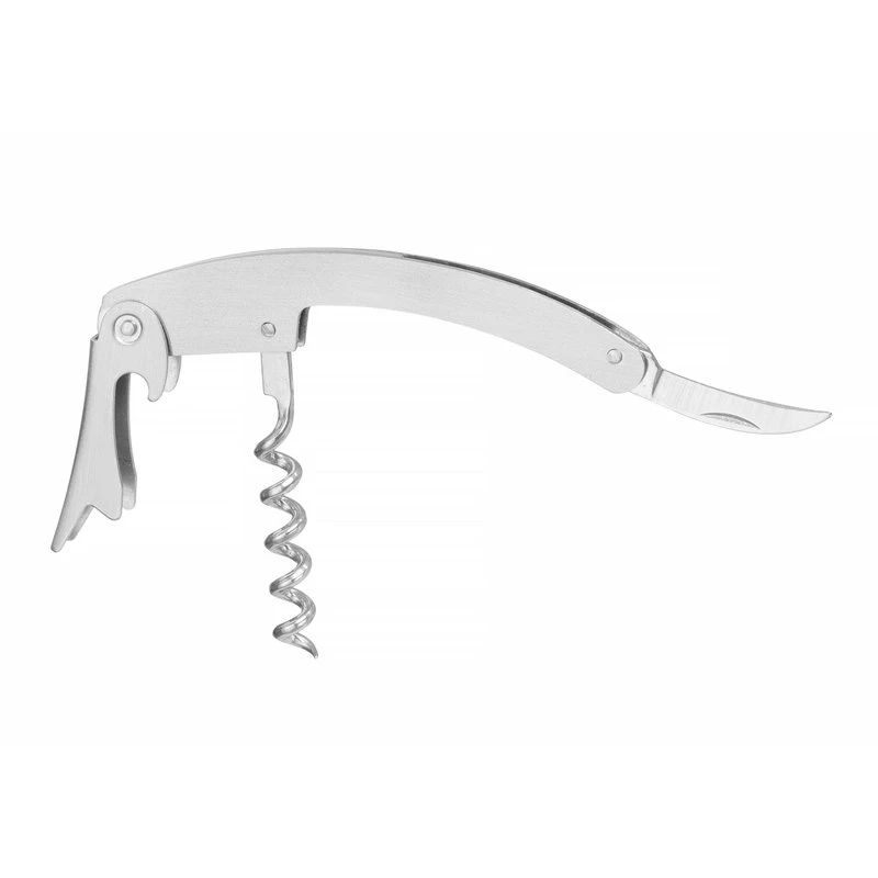 Kellnermesser geschwungen Edelstahl 110 mm 3 Funktionen 597200 by Hendi color Svart