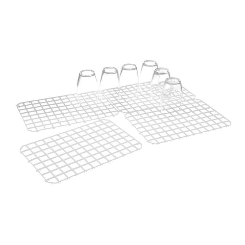 Abtropfmatte PP zusammensteckbar 313x290 mm - 5 Stk. 597958 by Hendi color Svart