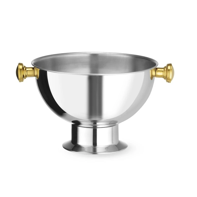 Party-Flaschenkühler Edelstahl 13,5 l 370x230 mm 471500 by Hendi color Svart