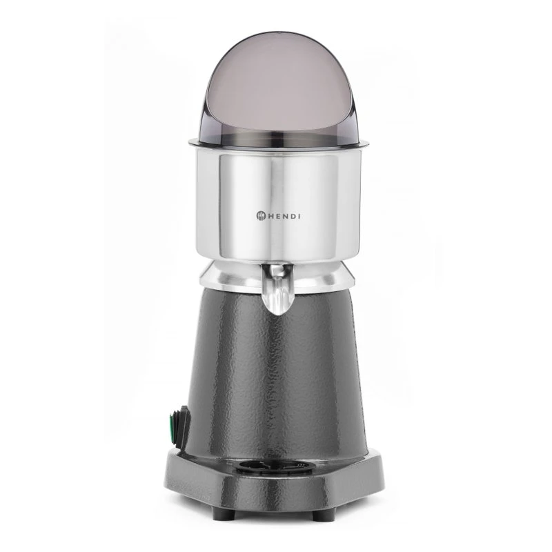Zitruspresse mit Tropfschale und Spritzschutzdeckel 230V 180W 221204 by Hendi color Silver