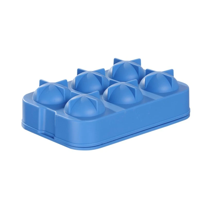 Eiskugelform für 6 Kugeln Silikon 679029 by Hendi color Svart