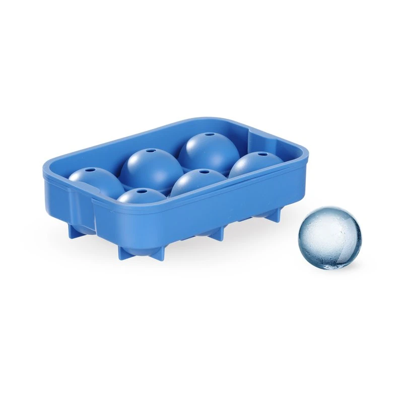 Eiskugelform für 6 Kugeln Silikon 679029 by Hendi color Svart