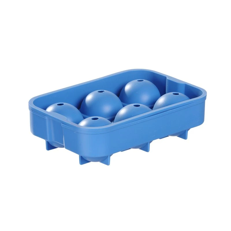 Eiskugelform für 6 Kugeln Silikon 679029 by Hendi color Svart