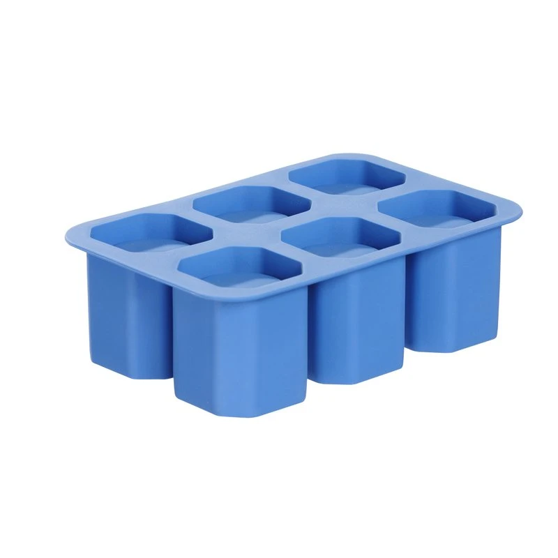 Eiswürfelform für 6 Eis-Shotgläser Silikon 679050 by Hendi color Svart