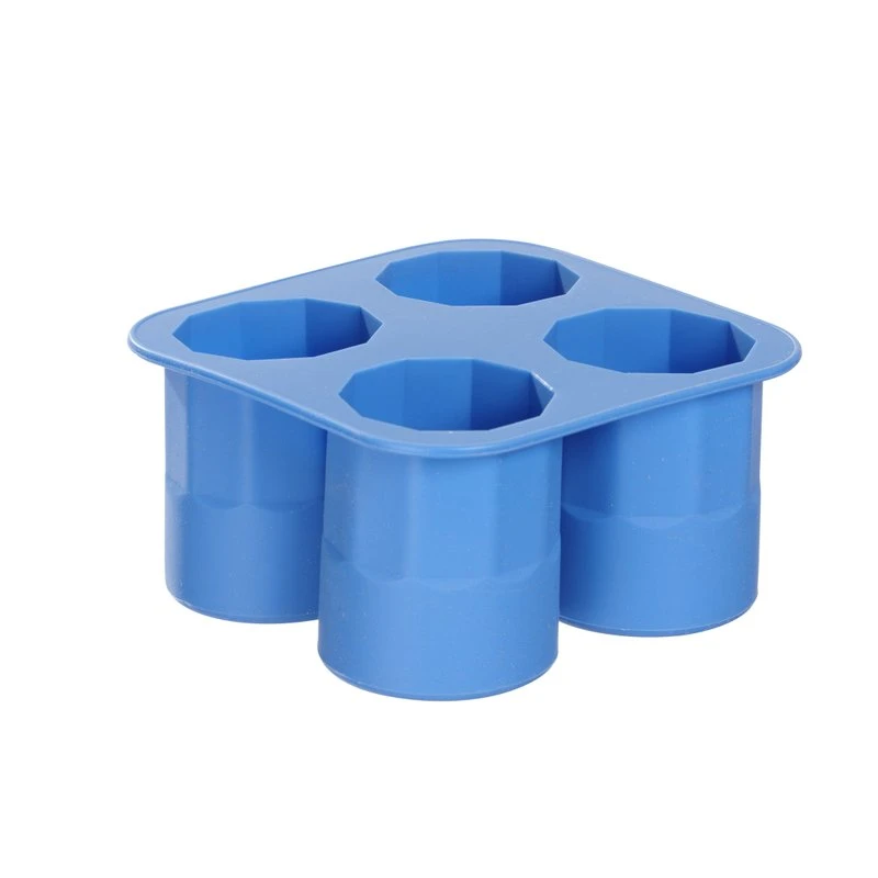Eiswürfelform für 4 Eis-Shotgläser aus Silikon 679067 by Hendi color Svart