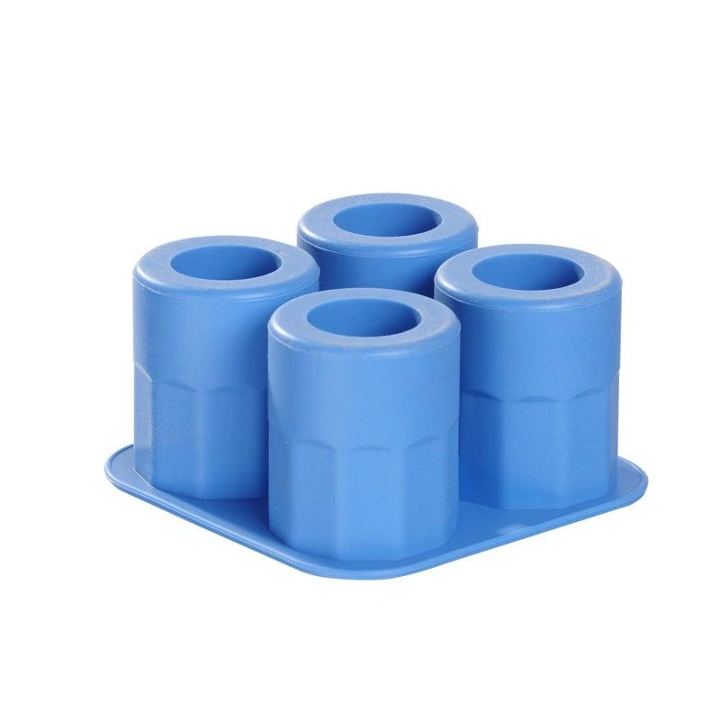 Eiswürfelform für 4 Eis-Shotgläser aus Silikon 679067 by Hendi color Svart