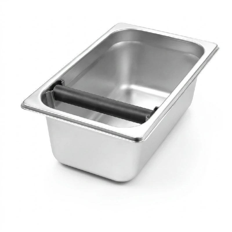 Abklopfbehälter GN 1/4x100 mm Edelstahl 208342 by Hendi color Silver