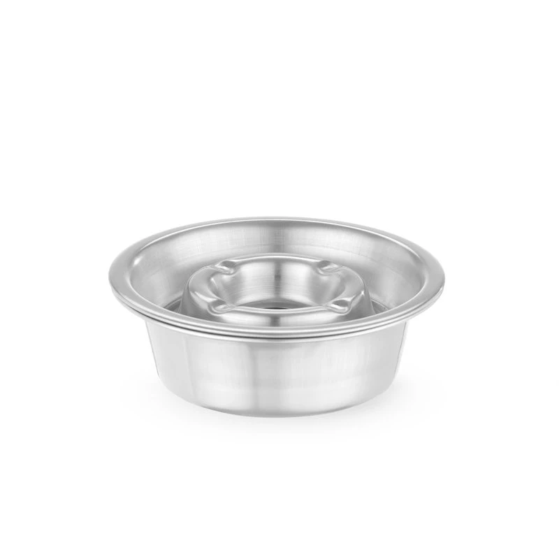 Aschenbecher mit Bodenschale Edelstahl 140x40 mm 440605 by Hendi color Svart