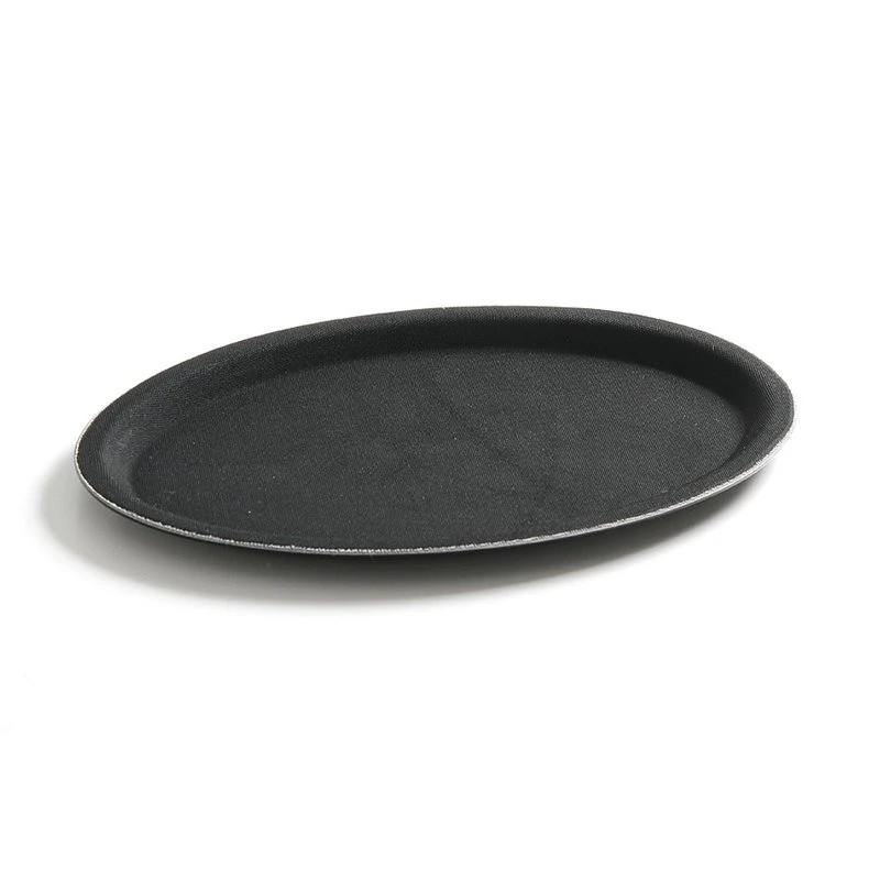Serviertablett oval rutschfest 200x265 mm FRP 508725 by Hendi color Svart