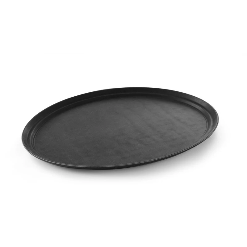 Serviertablett oval XL 735x600 mm FRP 508831 by Hendi color Svart