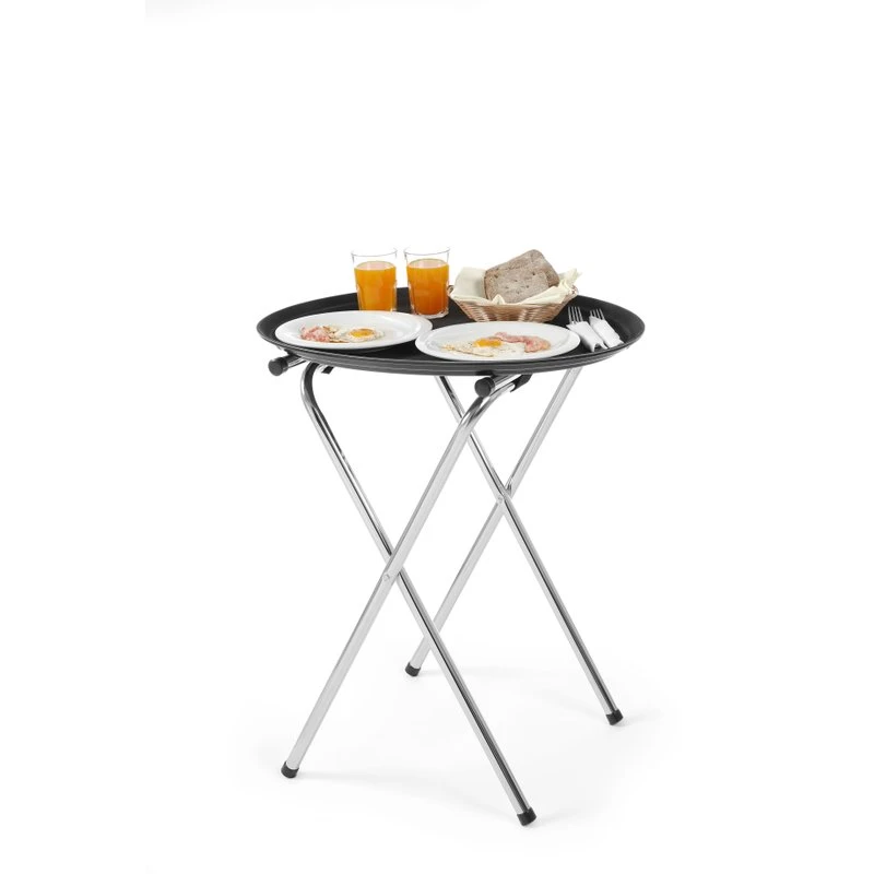 Klappbarer Tablettständer Edelstahl 520x410x800 mm 810507 by Hendi color Silver
