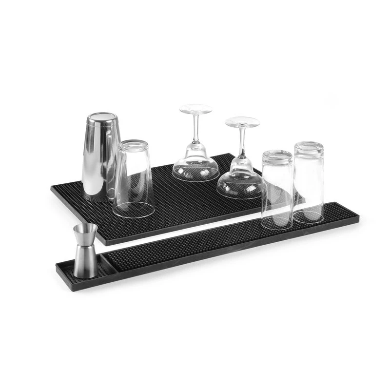 Barmatte 610x80x15 mm schwarzes Gummi 597965 by Hendi color Svart