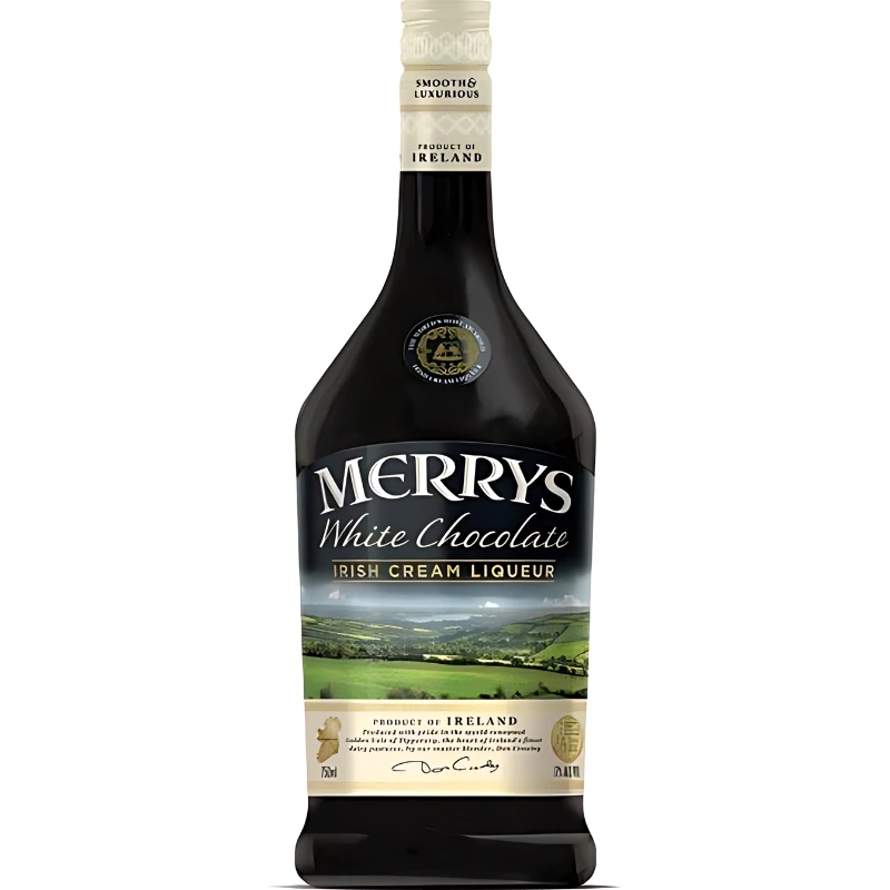 Merrys White Chocolate Cream Liqueur 70 cl 09-123489 by MERRYS color Svart