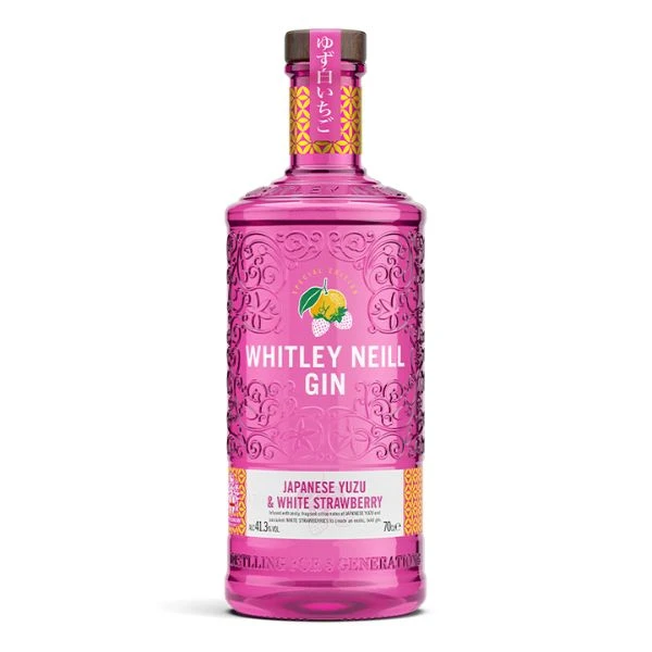 Whitley Neill Yuzu & Strawberry Gin FL 70 09-10020929 by WHITLEYNEI color Svart