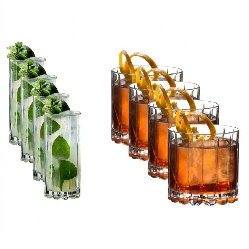 Riedel Drink Specific – Rocks & Highball Set – 8 Gläser 986426 by Riedel color Helder