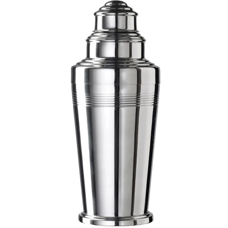 Urban Bar Footed Coley 3-teiliger Cocktailshaker – Poliertes Silber UB4997 by Urban Bar color Svart