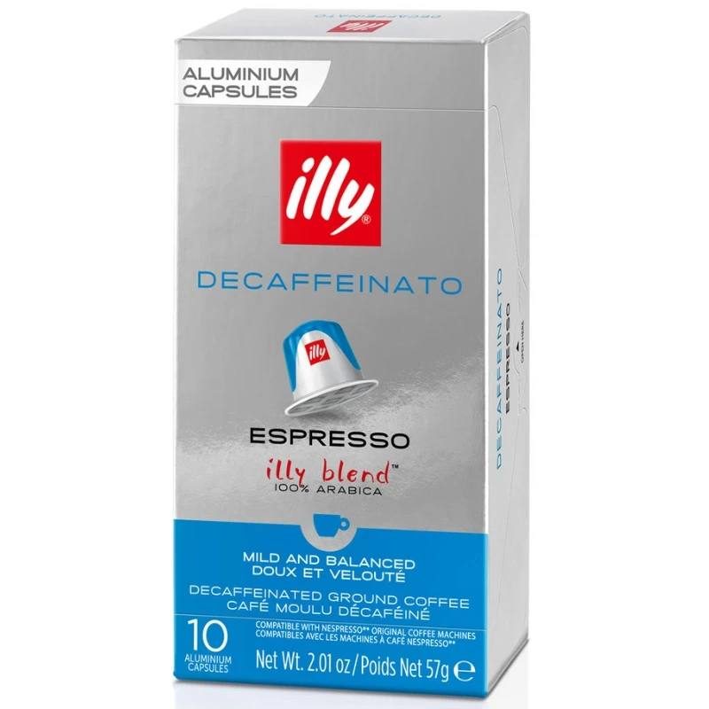 Illy Nespresso Decaf Entkoffeinierte Kaffeekapseln 10 Stk. 2001443 by Illy color Svart