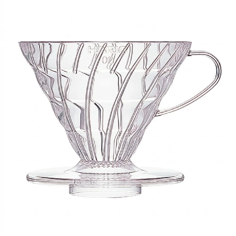 V60 Kunststoff 02 Dripper – Transparent VD-02T by Hario color Svart