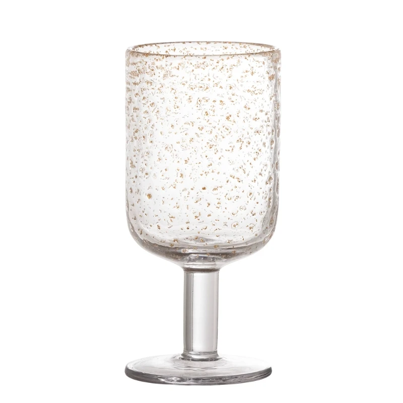 Bloomingville Bubbles Weinglas - Klar 82060898 by Bloomingville color Svart