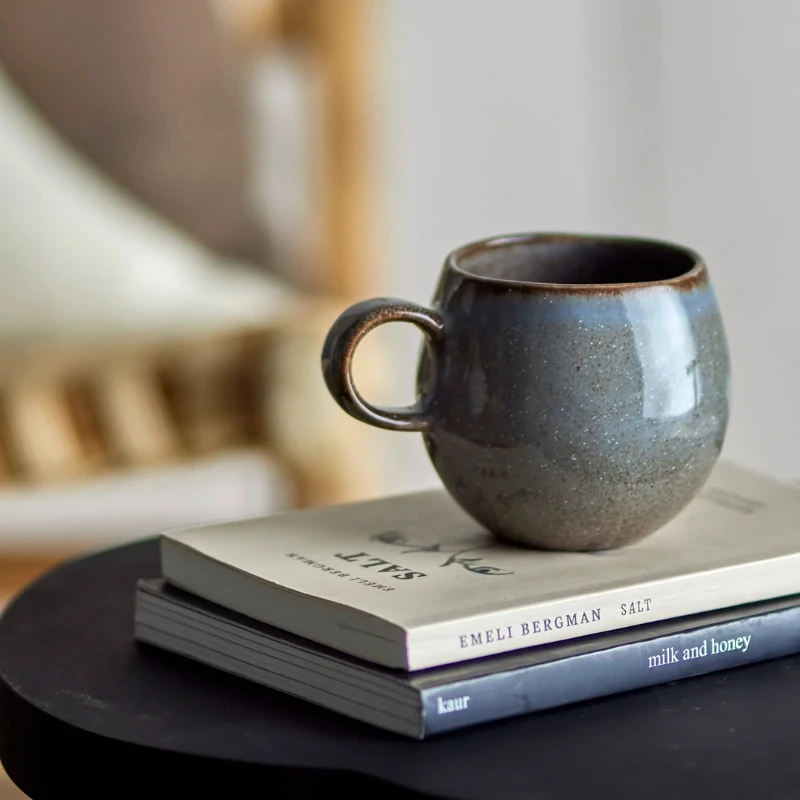 Bloomingville Sandrine Tasse - Grau - Steingut - 27 cl 82059335 by Bloomingville color Svart
