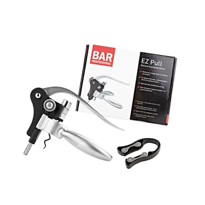 Barprofessional EZ Pull Edelstahl mit Kapselschneider WOP0610 by Barprofessional color Svart