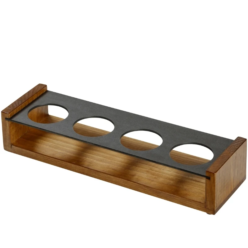 Barprofessional Tasting-Caddy für 4 Gläser mit Kreidetafel PPCM348 by Barprofessional color Svart