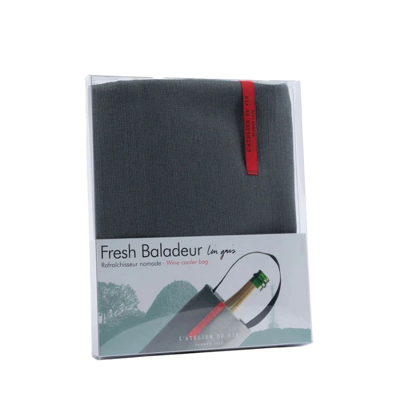 L'Atelier du Vin Fresh Baladeur Lin gris – Weinkühltasche 95501 by L'Atelier du Vin color Svart