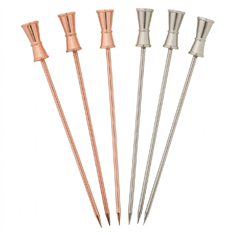 Barprofessional Cocktailspieße Jigger Edelstahl – 6 Stück CPJI0612 by Barprofessional color Svart