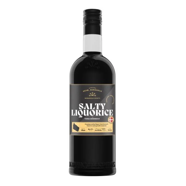 Bornholm Shot Salt Lakrids FL 70 1007372 by Bornholm Spirits color Svart
