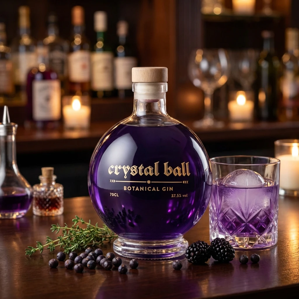Crystal Ball Gin 70 cl 51706 by Barlife color Svart