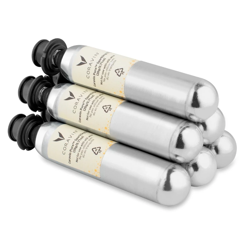 Coravin® Pure™ CO₂-Patronen für Schaumwein – 6 Stück 412030 by Coravin color Svart