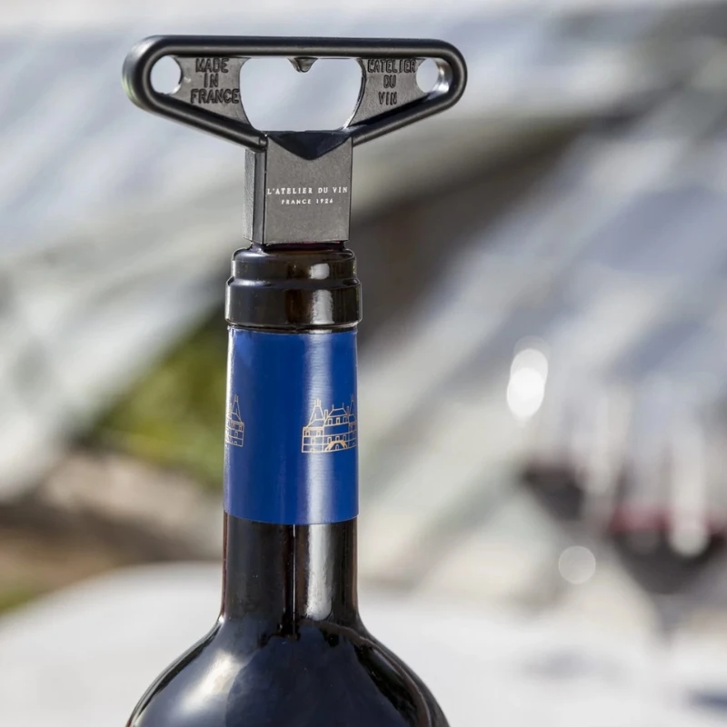 Bilame Zweiklingen-Korkenzieher - Schwarz 95223 by L'Atelier du Vin color Svart