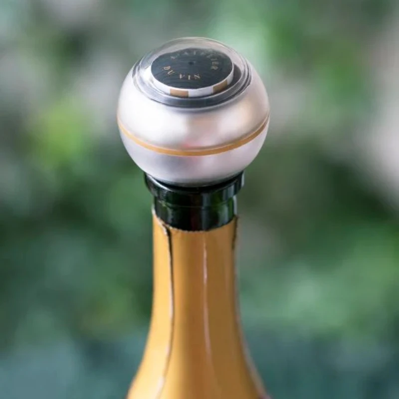 Bubble Indicator - Champagnerverschluss 95075 by L'Atelier du Vin color Svart
