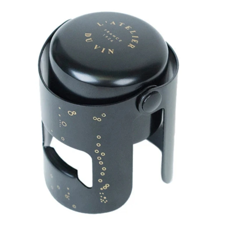 Bouchon Gard'Bulles Métal – Champagnerverschluss 95681 by L'Atelier du Vin color Svart