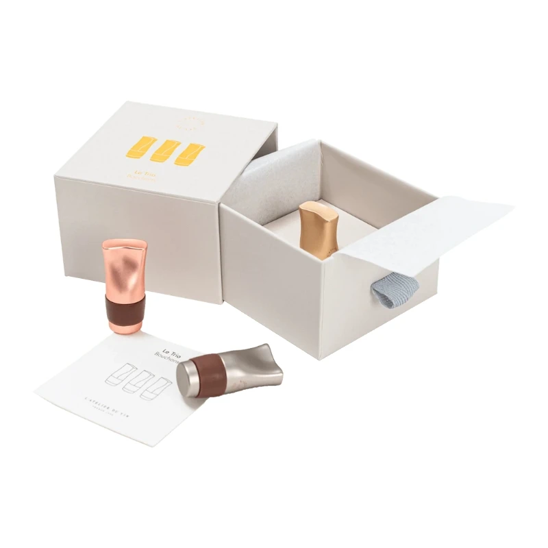 Le Trio Bouchons - Flaschenverschluss - 3er-Set 95741 by L'Atelier du Vin color Svart