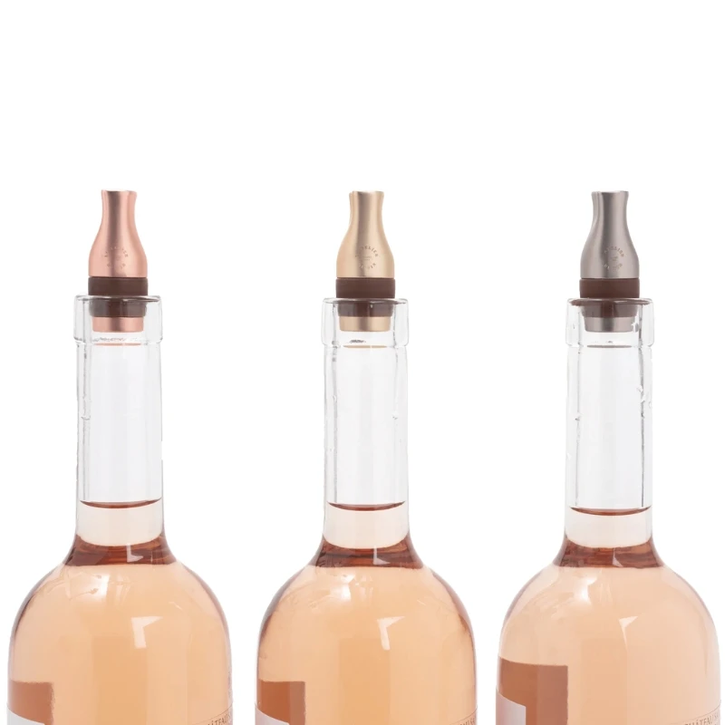 Le Trio Bouchons - Flaschenverschluss - 3er-Set 95741 by L'Atelier du Vin color Svart