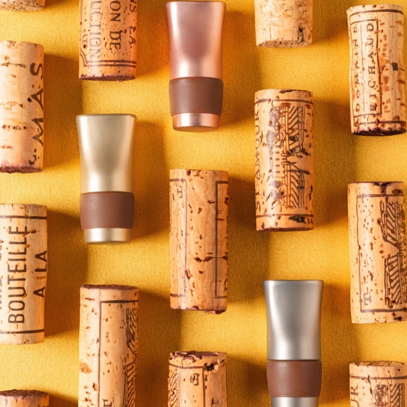 Le Trio Bouchons - Flaschenverschluss - 3er-Set 95741 by L'Atelier du Vin color Svart
