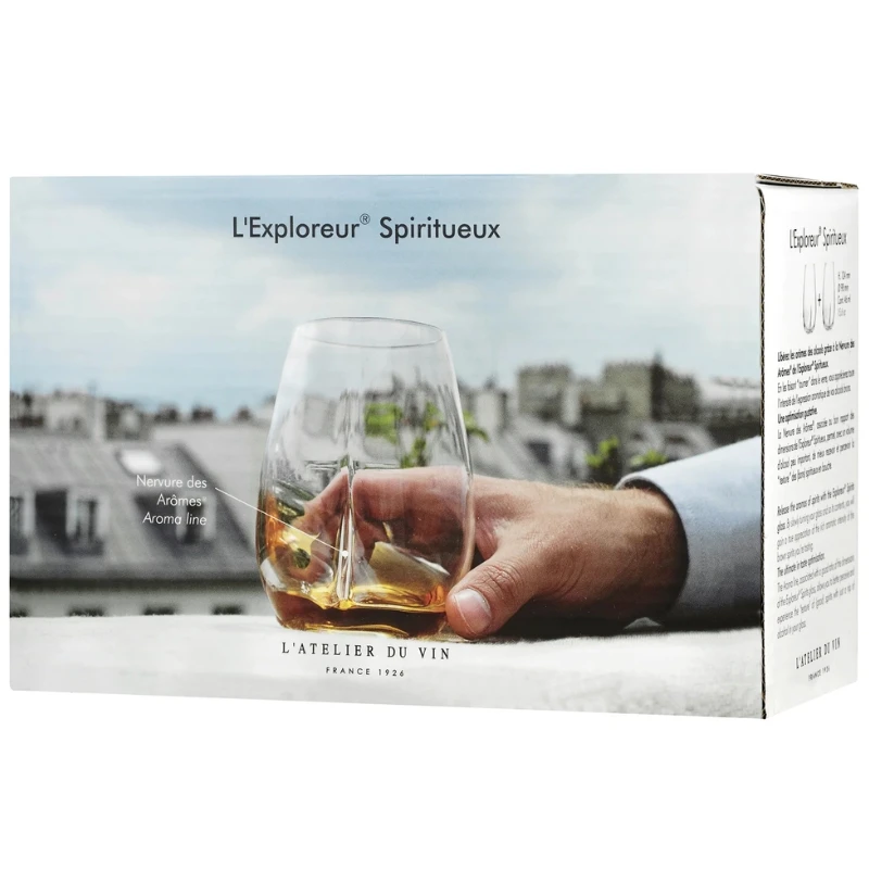 L'Exploreur Spiritueux Spirituosengläser – 2er-Set 95649 by L'Atelier du Vin color Svart