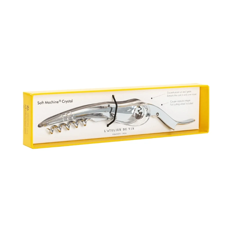 Soft Machine Crystal Korkenzieher 95638 by L'Atelier du Vin color Svart